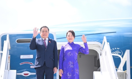 Chủ tịch Quốc hội Trần Thanh Mẫn bắt đầu các hoạt động tại Hội nghị các Chủ tịch Quốc hội thế giới lần thứ 6