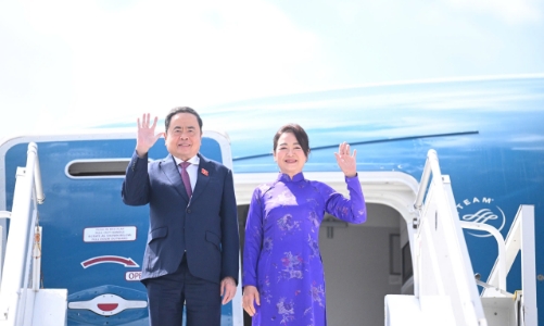 Chủ tịch Quốc hội Trần Thanh Mẫn bắt đầu các hoạt động tại Hội nghị các Chủ tịch Quốc hội thế giới lần thứ 6 