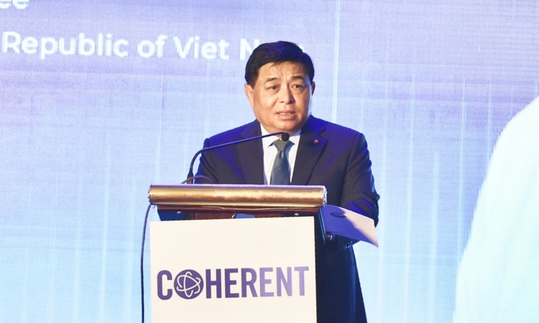 Phó Thủ tướng Nguyễn Chí Dũng tại ễ khánh thành Nhà máy Coherent tại Khu Công nghiệp Nhơn Trạch - Ảnh: VGP.
