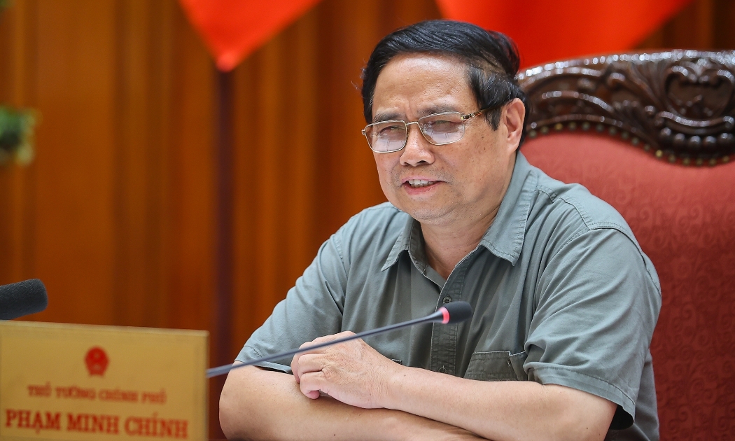Thủ tướng Phạm Minh Chính phát biểu tại cuộc họp - Ảnh: VGP