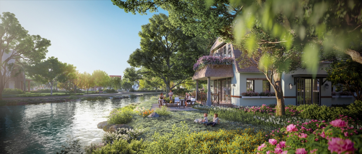 Thiết kế mặt nước an to&agrave;n theo triết l&iacute; vị nh&acirc;n sinh của Ecopark.