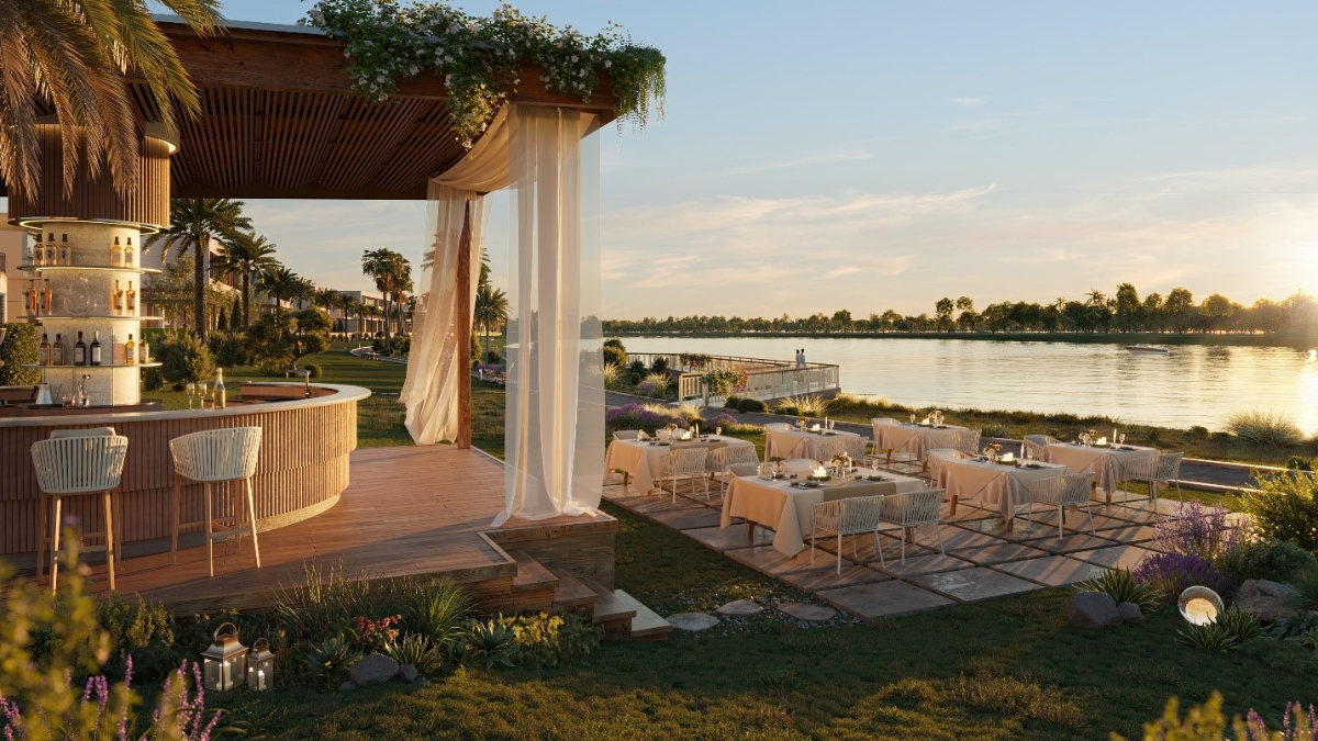 T&ocirc;̉ hợp ti&ecirc;̣n ích với t&acirc;̀m nhìn s&ocirc;ng nước tại Sunset Clubhouse.
