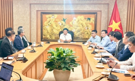 Phó Thủ tướng Nguyễn Chí Dũng đề nghị Hiệp hội Phát triển kinh tế bền vững Đài Loan (Trung Quốc) tăng cường hợp tác với Việt Nam trong việc thành lập trung tâm R&D và chuyển giao công nghệ – Ảnh: VGP/Thu Sa.