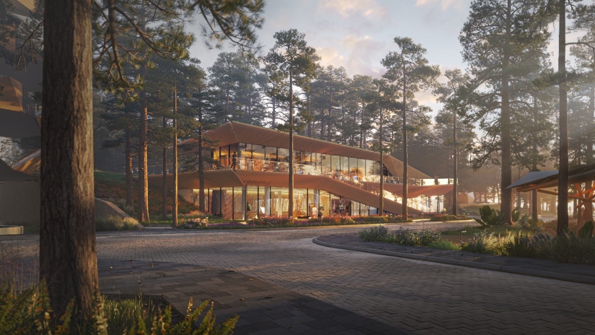 Haus Private Club được thiết kế bởi huyền thoại Kengo Kuma.