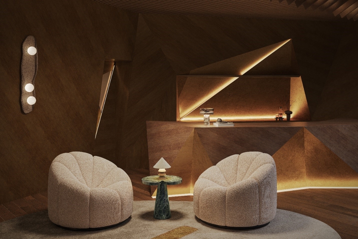 Ghế Alpha Club thuộc bộ sưu tập Alpha của thương hiệu Pierre Paulin France.