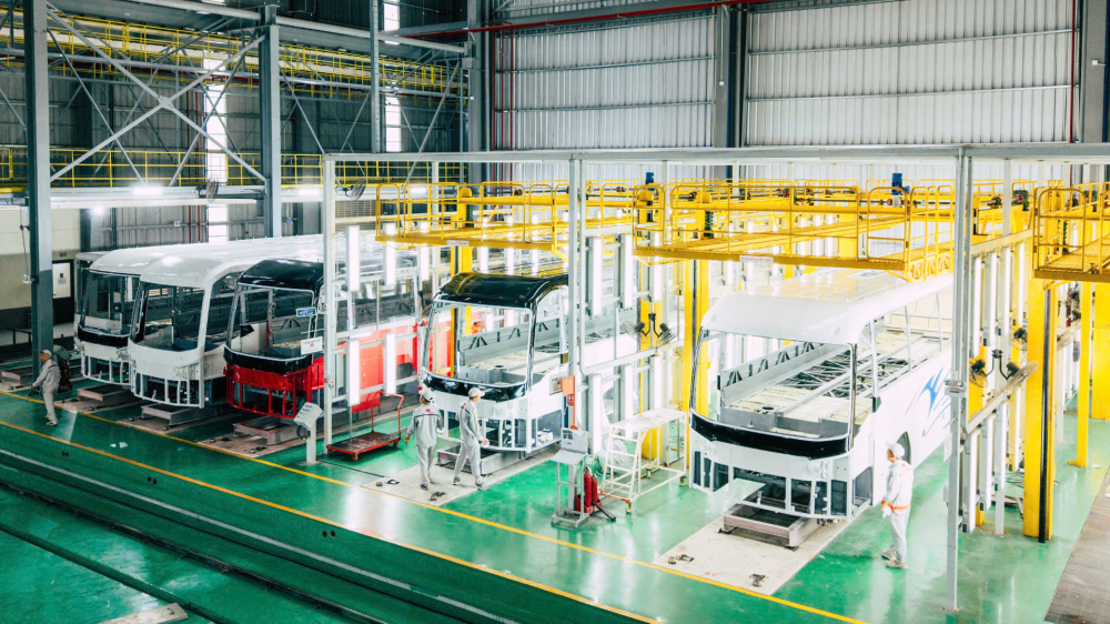 Tính đến hết tháng 6/2025, Kim Long Motor Huế đã sản xuất 2.100 xe khách
