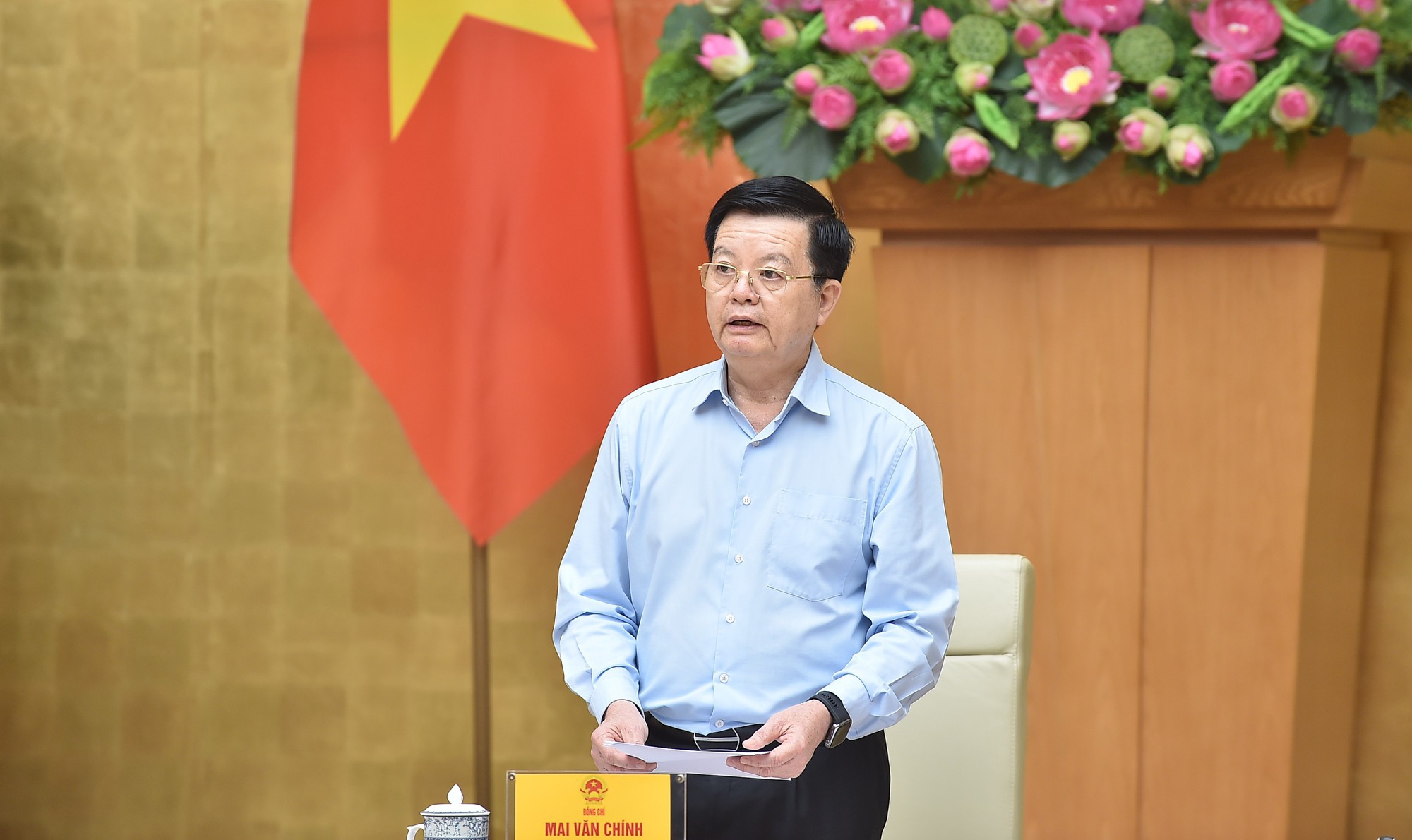 Phó Thủ tướng Mai Văn Chính chủ trì Phiên họp Ban Chỉ đạo Nhà nước về du lịch - Ảnh: VGP/Giang Thanh.