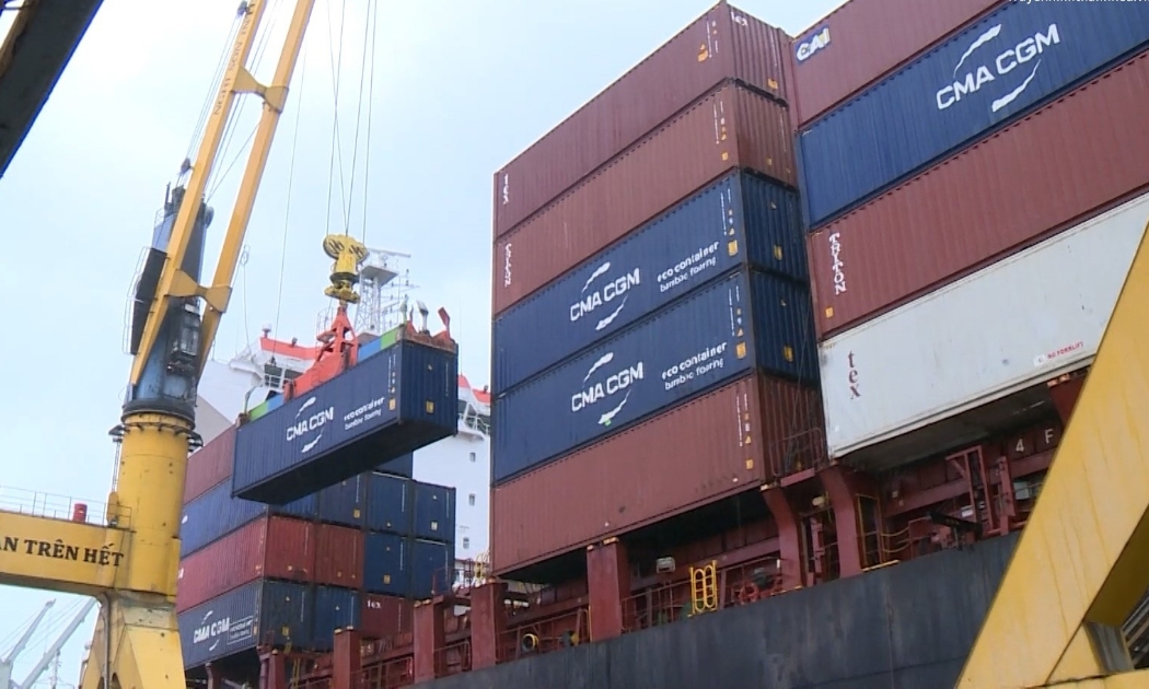 hàng hoá xuất khẩu tại Cảng Nghi Sơn, Thanh Hoá