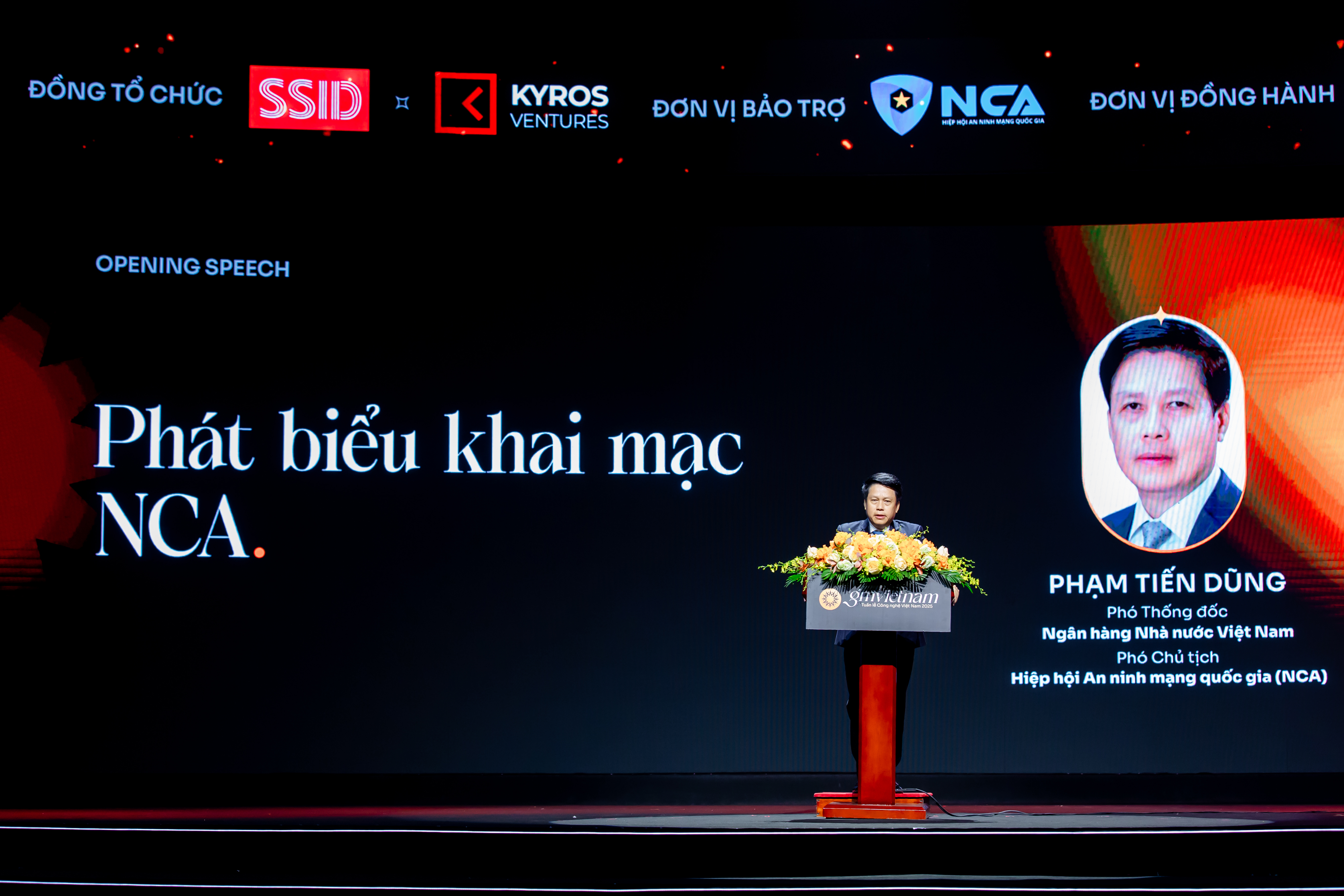 Ông Phạm Tiến Dũng, Phó Thống đốc Ngân hàng Nhà nước kiêm Phó Chủ tịch Hiệp hội An ninh mạng Quốc gia.