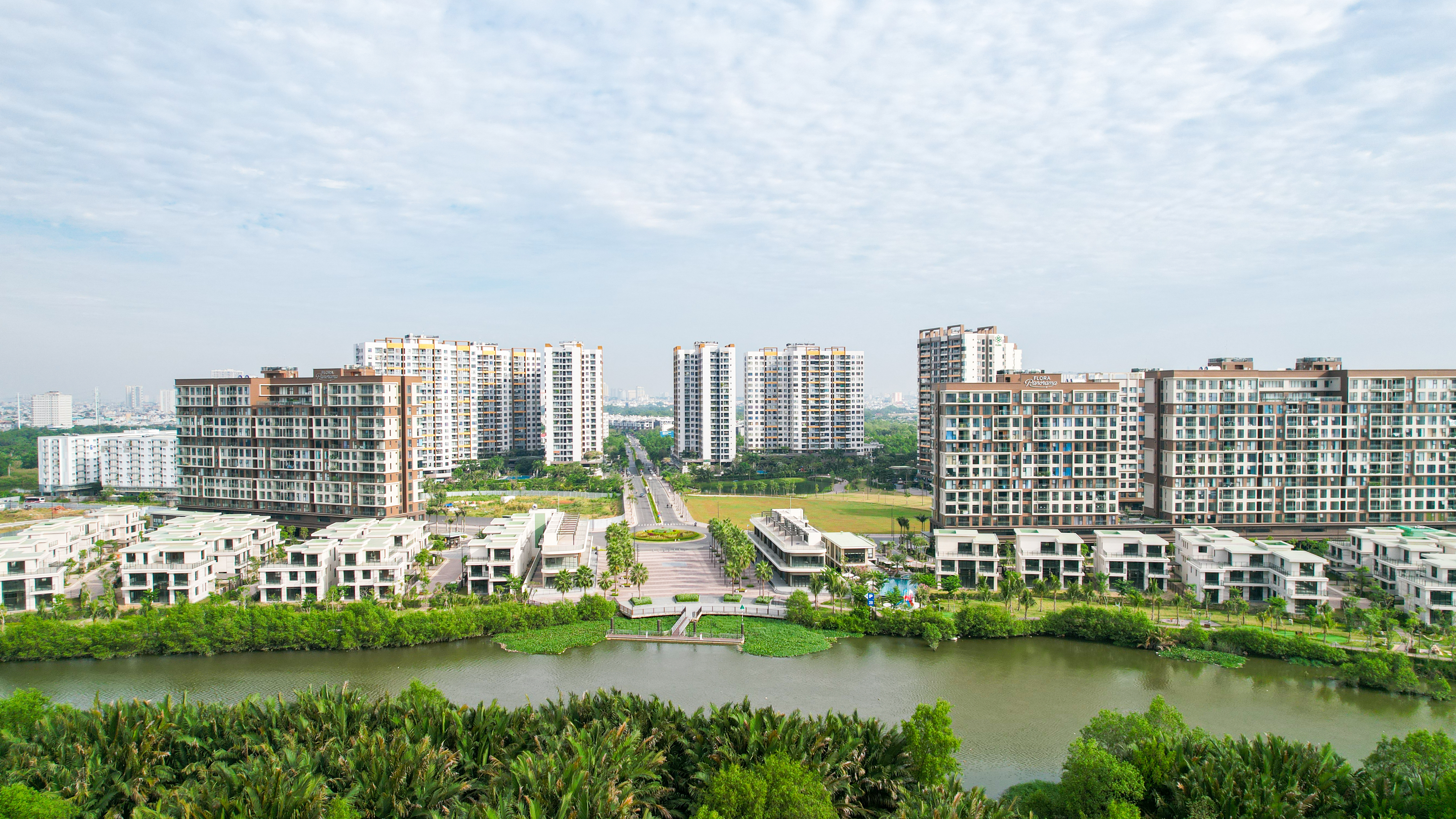 Diện mạo khu đô thị Mizuki Park.