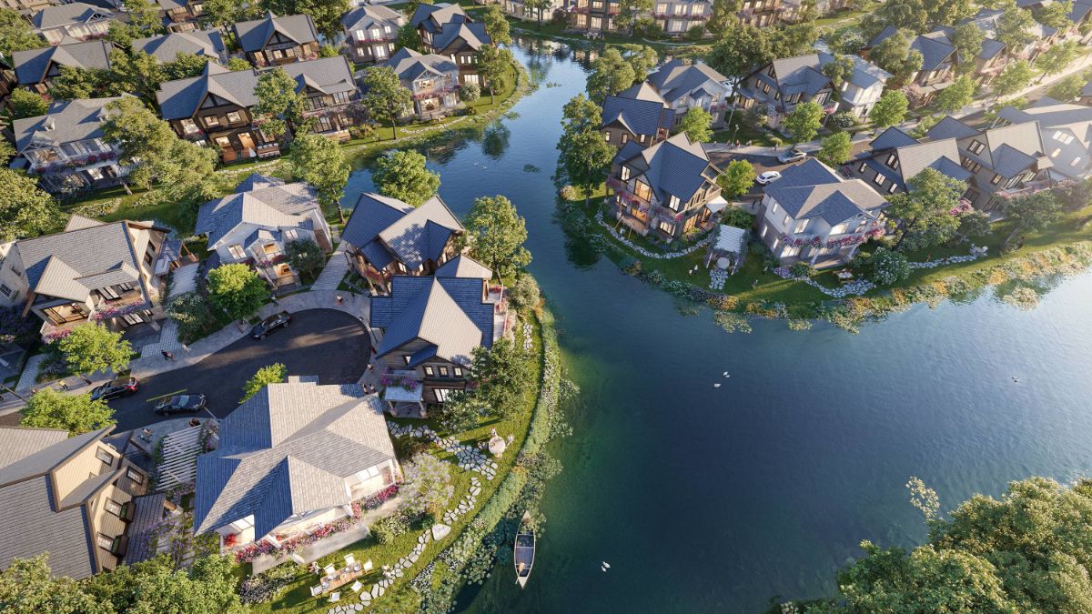 Nh&aacute;nh đảo được thiết kế t&ocirc;n trọng sự ri&ecirc;ng tư trong cộng đồng Retreat Island.