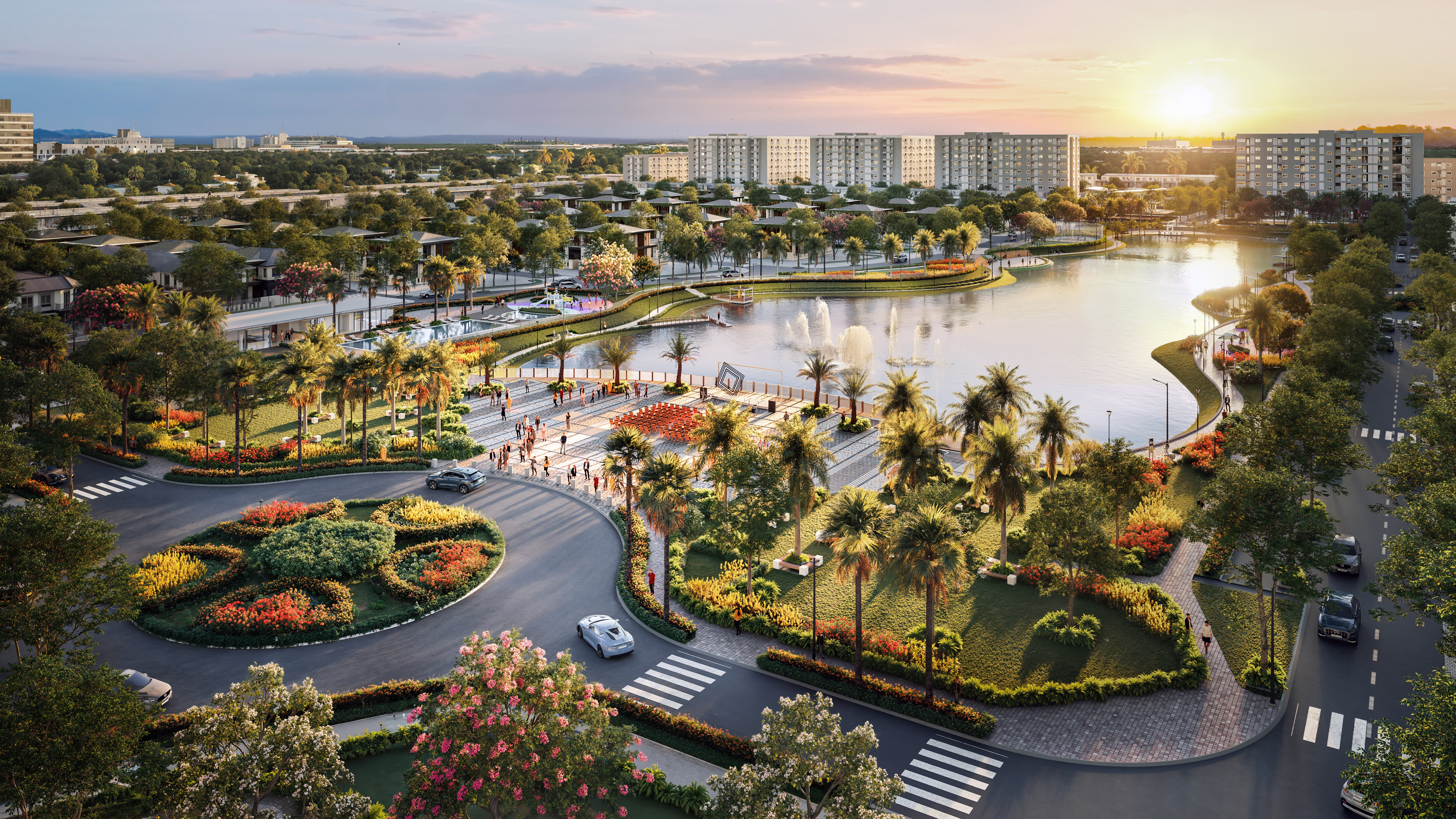 Nam Long II Central Lake - khu đô thị tích hợp có quy mô lớn bậc nhất Tây Nam Bộ.