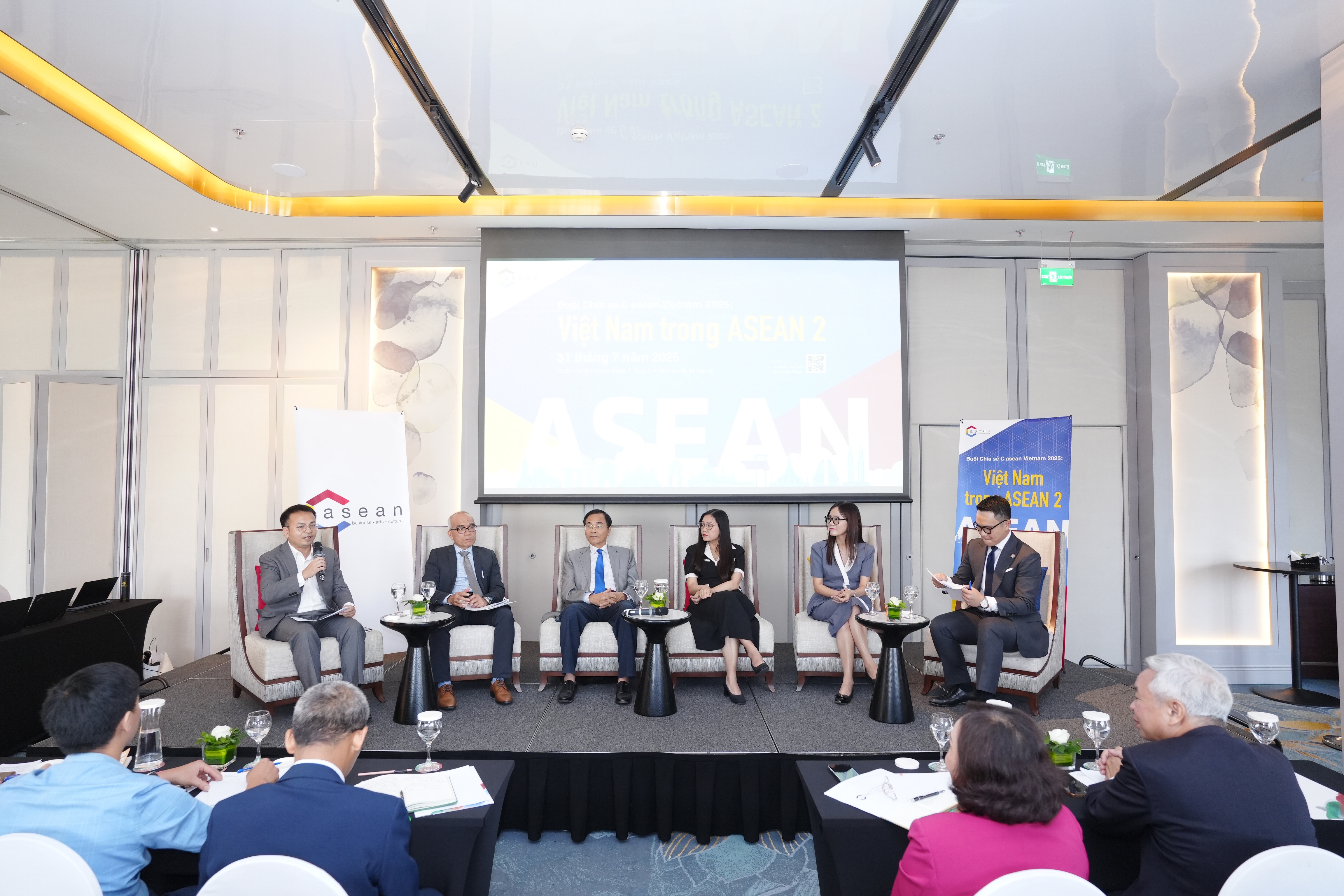 At the &ldquo;C asean Vietnam 2025 Sharing Session: Vietnam in ASEAN 2&rdquo;, held on July 31 in Hanoi.