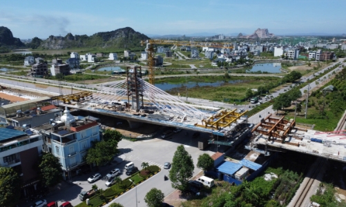 Toàn cảnh công trường cầu vượt 647 tỷ đồng tại cửa ngõ phía Tây Thanh Hóa