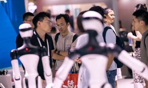 Robot được trưng bày tại Hội nghị Trí tuệ nhân tạo thế giới ở Thượng Hải.