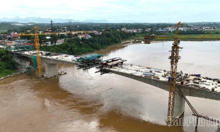 Phú Thọ dốc sức hợp long cầu Phong Châu mới vào đúng dịp Quốc khánh