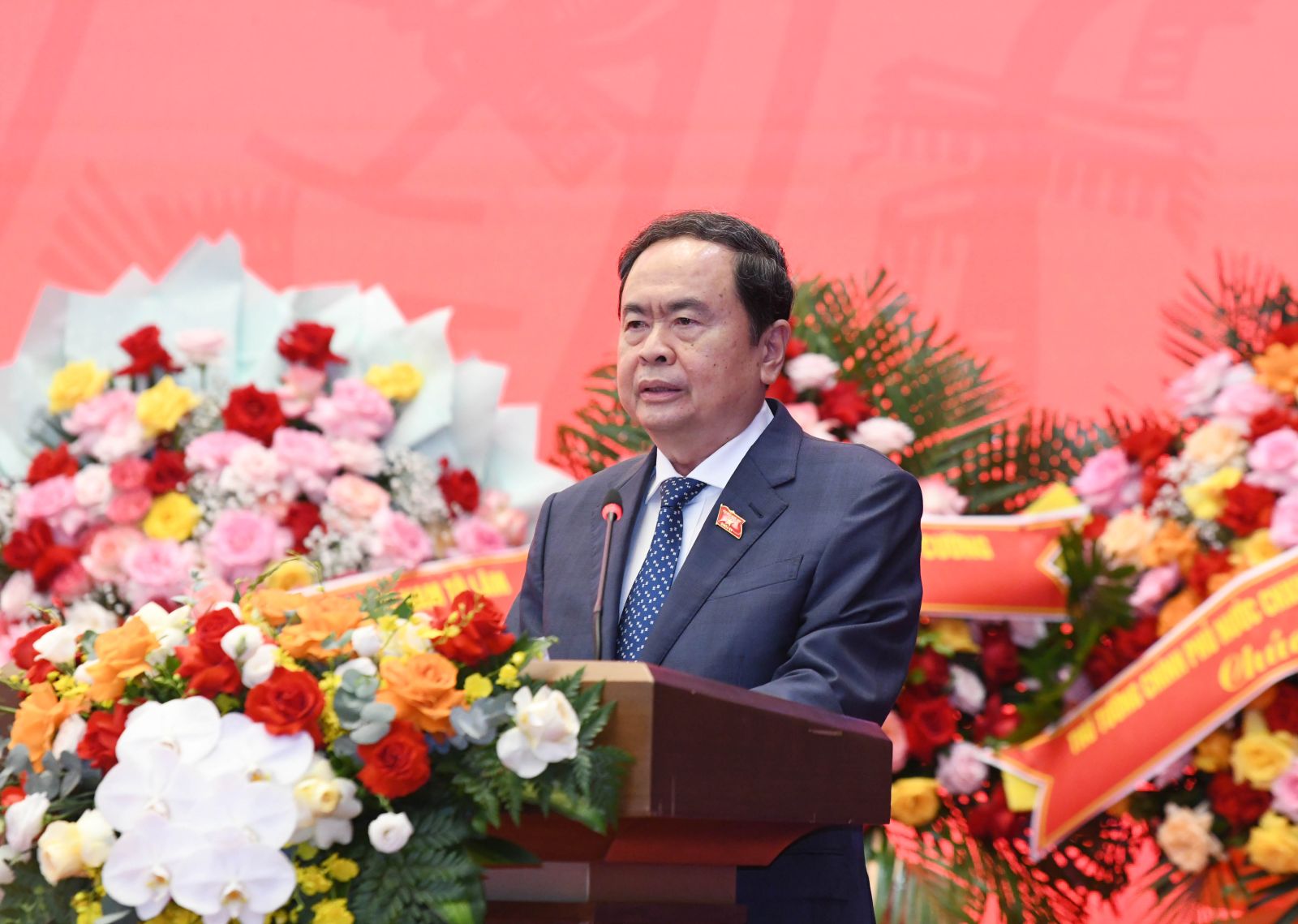 Chủ tịch Quốc hội Trần Thanh Mẫn phát biểu khai mạc Diễn đàn. Ảnh: TTXVN