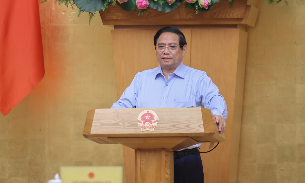 Thủ tướng phát biểu tại phiên họp - Ảnh: VGP