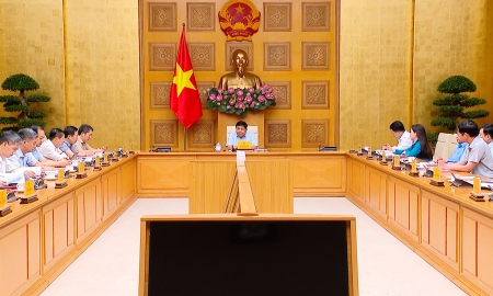 Phó Thủ tướng Nguyễn Chí Dũng chủ trì cuộc họp Ban Chỉ đạo xây dựng Đề án về Phát triển kinh tế nhà nước theo hướng nâng cao hiệu quả kinh tế nhà nước - Ảnh: VGP/Thu Sa