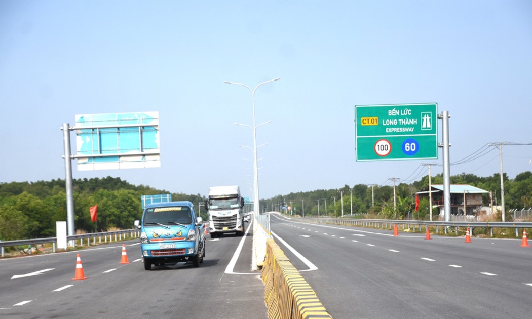Một đoạn của cao tốc Bến Lức - Long Thành.