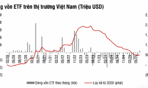 Nhóm quỹ mô phỏng chỉ số VN30 bị rút ròng tháng thứ 9 liên tiếp