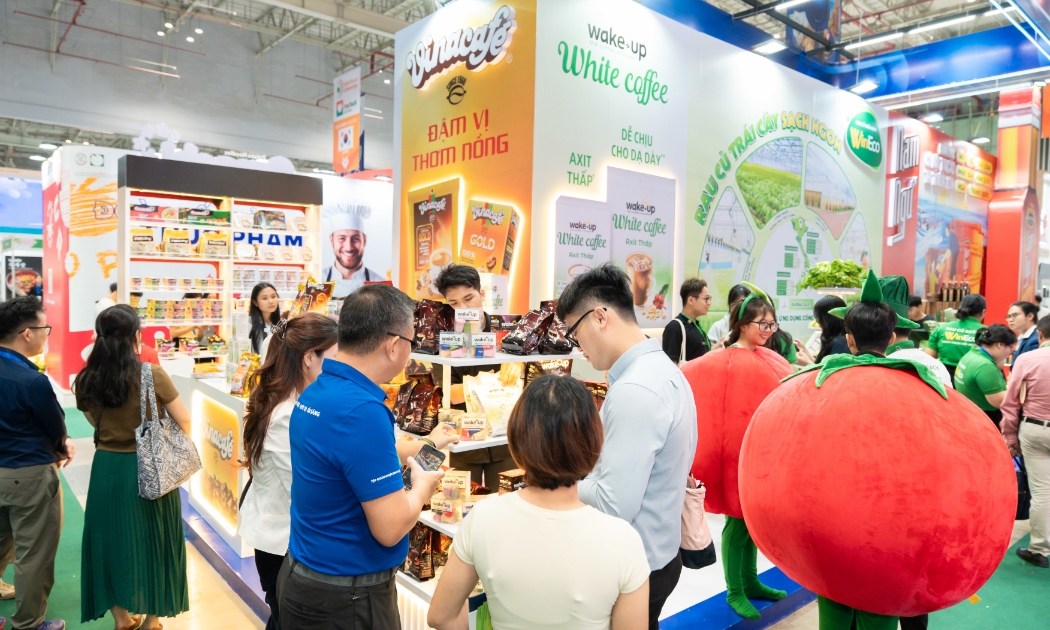 Tham gia Vietfood 2025, Masan giới thiệu những thương hiệu Việt đang hiện diện tại nhiều quốc gia trên thế giới.
