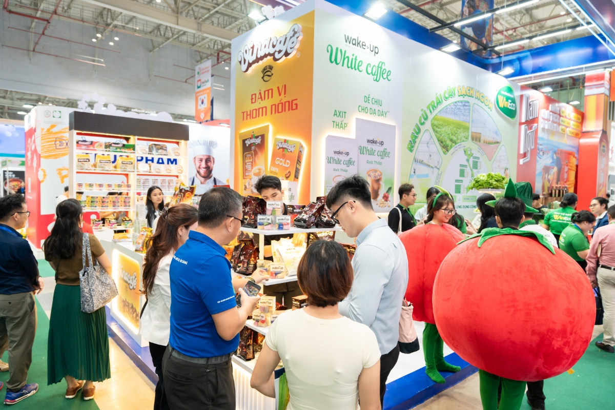 Tham gia Vietfood 2025, Masan giới thiệu những thương hiệu Việt đang hiện diện tại nhiều quốc gia trên thế giới.