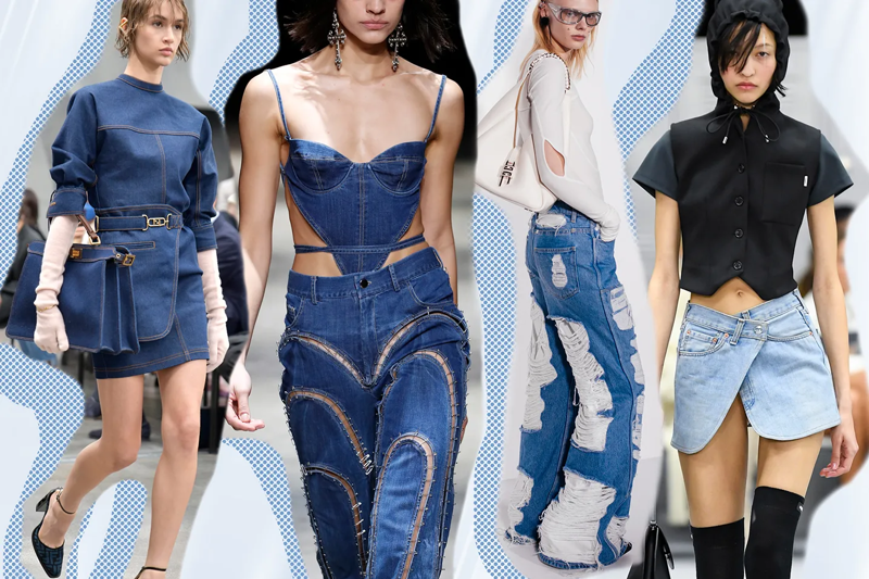 Trang phục denim của Diesel luôn tạo thành xu hướng. Ảnh: WWD