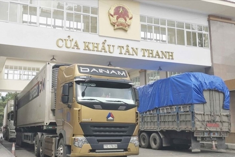 Tan Thanh Border Gate in Lang Son province.