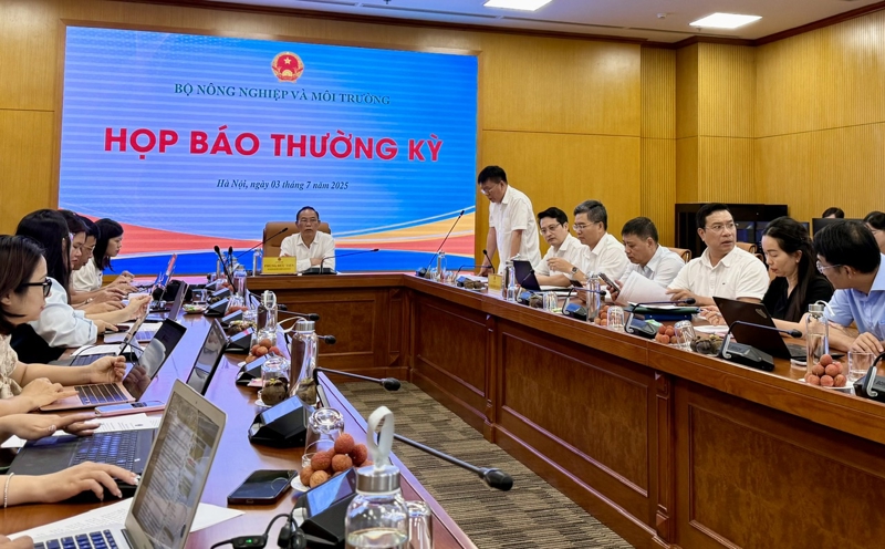 The Ministry of Agriculture and Environment (MAE) hosted a press conference on July 3. Source: VGP.