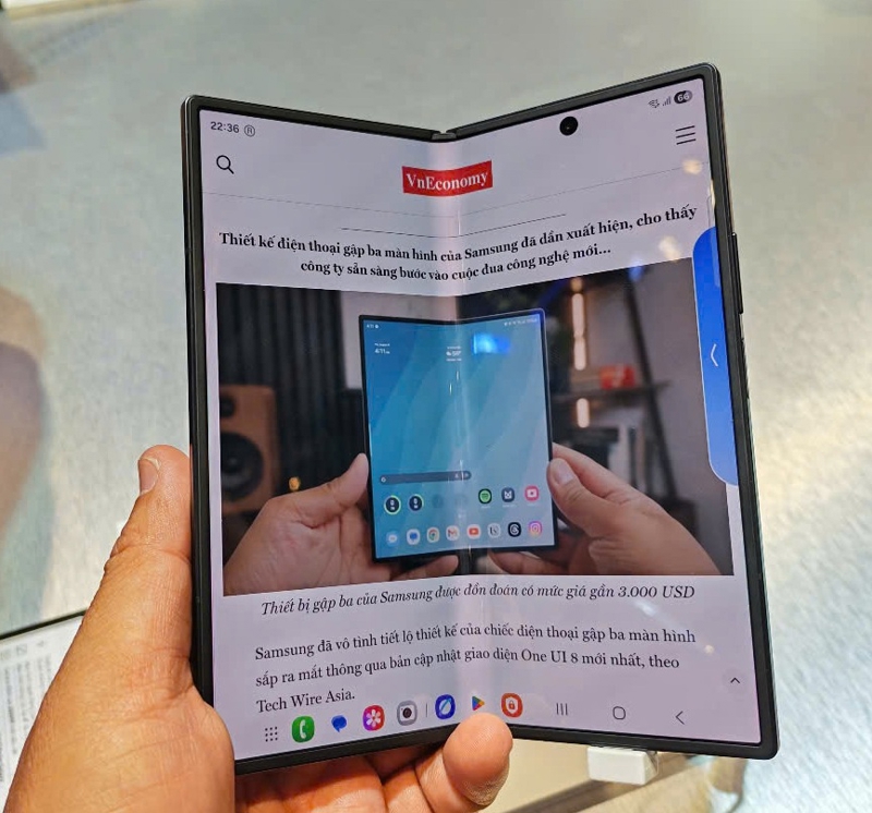 Samsung ra mắt smartphone gập Galaxy Z Fold7, có giá từ 47 triệu đồng.