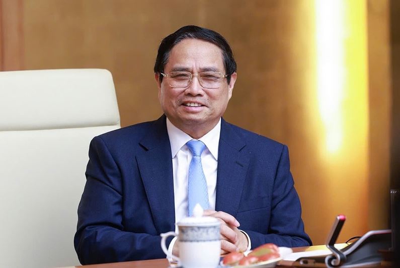 PM Pham Minh Chinh at the meeting with the USABC delegation on July 11. (Photo: VGP)
