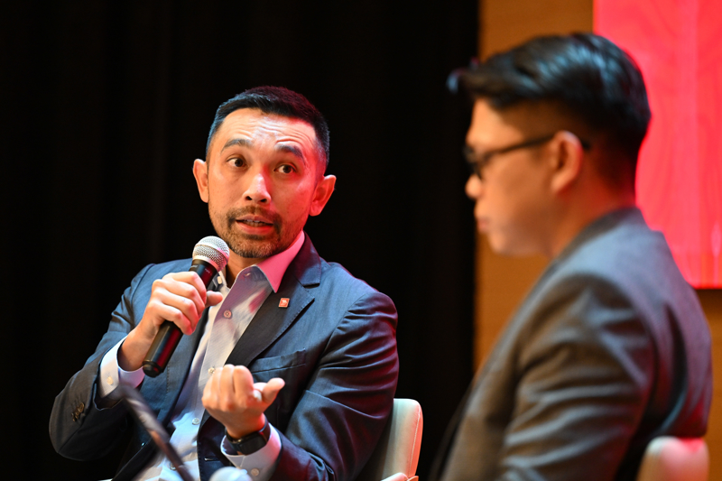 Mr. Novan Amirudin, Group CEO, CIMB (L), at event held on July 21 in Kuala Lumpur, Malaysia.
