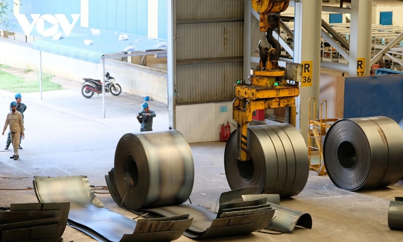 Hoa Phat Dung Quat Steel Plant in Dung Quat Economic Zone, Quang Ngai province. (Photo: VOV)
