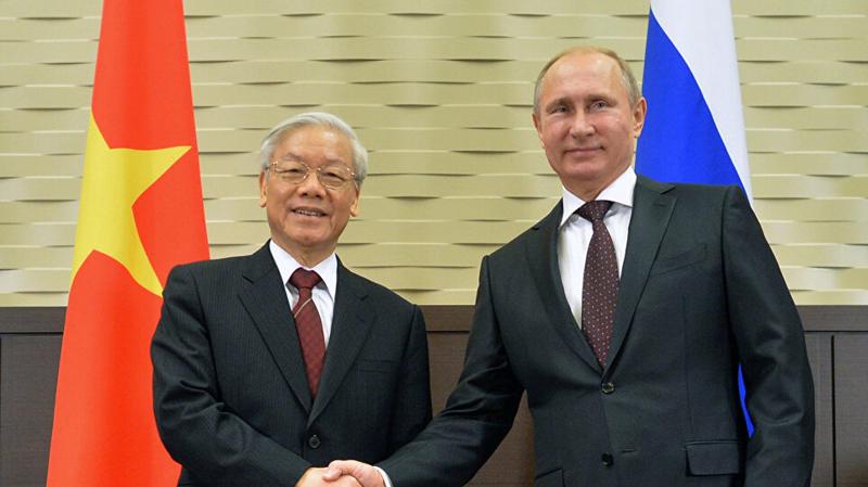 Tổng thống Vladimir Putin hội kiến Tổng Bí thư Nguyễn Phú Trọng vào tháng 9/2018 - Ảnh: Spunik