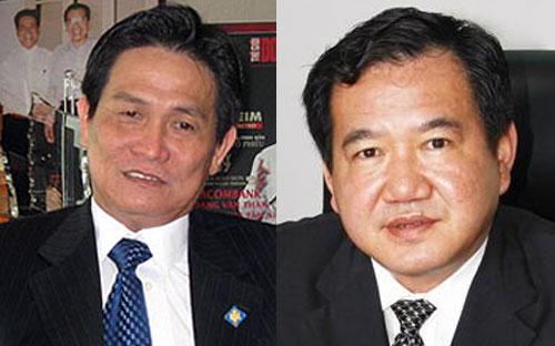 Ông Đặng Văn Thành và ông Phạm Hữu Phú (bên phải). Sacombank cho biết, ông Thành giữ chức vụ Chủ tịch Sacombank từ năm 
1995, và là người có công lao to lớn trong việc đưa Sacombank trở thành 
một trong những ngân hàng thương mại cổ phần lớn tại Việt Nam.