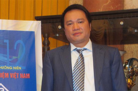 Ông Hồ Hùng Anh, Chủ tịch Hội đồng Quản trị Techcombank, tại lễ phát hành “Báo cáo thường niên Chỉ số tín nhiệm Việt Nam 2012” - Ảnh: M.Đ.