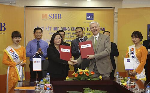 Tháng 2/2017, trong chương trình tài trợ thương mại toàn cầu (TFP),
 SHB đã ký hợp đồng tín dụng tuần hoàn với ADB trị giá 20 triệu USD và 
nâng hạn mức tín dụng tài trợ thương mại với ADB lên 50 triệu USD. 