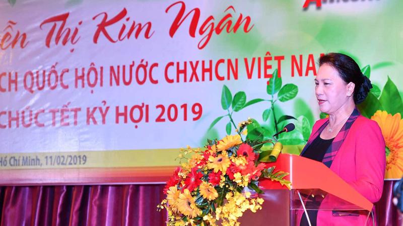 Theo Chủ tịch Quốc hội Nguyễn Thị Kim Ngân, kết quả hoạt động của ngành ngân hàng năm 2018 được đánh giá cao trên cơ sở nỗ lực xử lý nợ xấu và đóng góp tốt hơn cho ngân sách nhà nước.
