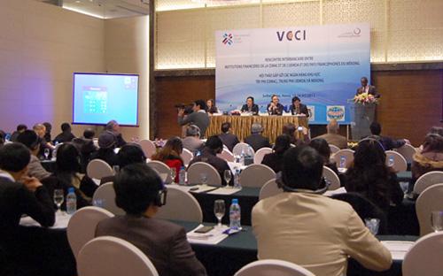 Lễ công bố chỉ số năng lực cạnh tranh cấp tỉnh (PCI) sáng 14/3 tại Hà Nội.