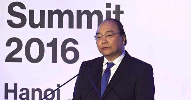 Thủ tướng Nguyễn Xuân Phúc tại Hội nghị Thượng đỉnh kinh doanh ASEAN 2016.