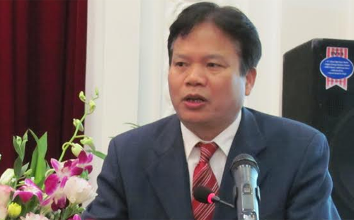 PGS.TS. Đào Văn Hùng, Giám đốc Học viện Chính sách và Phát triển (Bộ Kế hoạch và Đầu tư) phát biểu khai mạc hội thảo.<br>