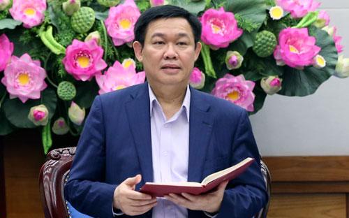 Phó thủ tướng Vương Đình Huệ yêu cầu Ngân hàng Nhà nước bảo đảm lành mạnh trong công tác huy động vốn giữa các tổ chức tín dụng - Ảnh: VGP/Thành Chung.