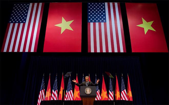 Video toàn văn phát biểu của Tổng thống Mỹ Barack Obama trước 2.000 trí thức và sinh viên Việt Nam sáng 24/5 - Nguồn: VTV.