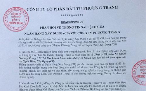 Dự kiến ngày 14/6 tới, công ty Phương Trang và CB sẽ có buổi làm việc.