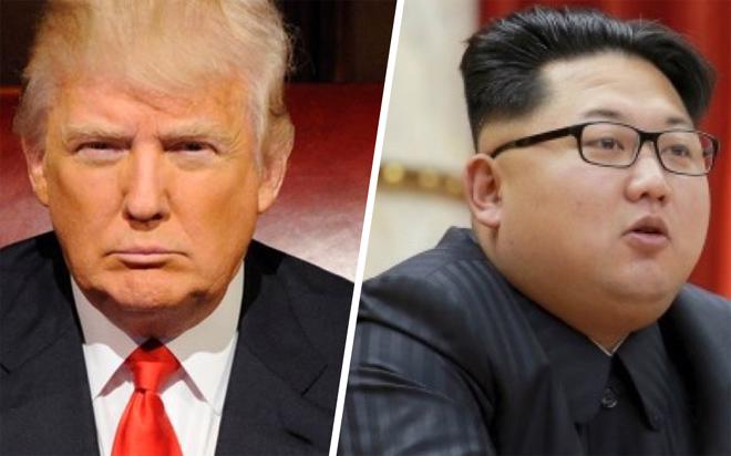 Tổng thống đắc cử Mỹ Donald Trump và nhà lãnh đạo Triều Tiên Kim Jong Un.<br>