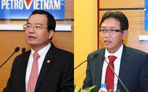 Tổng giám đốc Petro Vietnam Nguyễn Vũ Trường Sơn (phải) hiện đang kiêm nhiệm chức Chủ tịch Hội đồng Thành viên của tập đoàn này.<br>