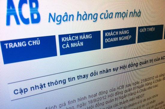 ACB cho biết, ông Trần Xuân Giá, Chủ tịch Hội đồng Quản trị ngân hàng này, từ nhiệm vì lý do sức khỏe.