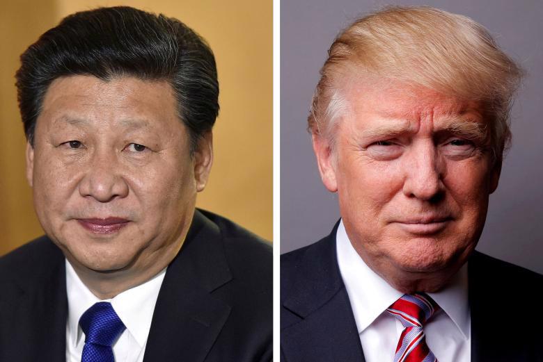 Chủ tịch Trung Quốc Tập Cận Bình (trái) và Tổng thống Mỹ Donald Trump - Ảnh: Reuters.<br>