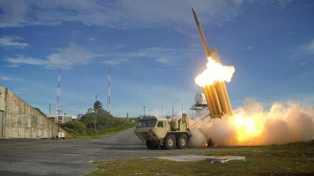 Một cuộc thử nghiệm thành công hoạt động của lá chắn tên lửa Thaad - Ảnh: Quân đội Mỹ/Reuters.<br>